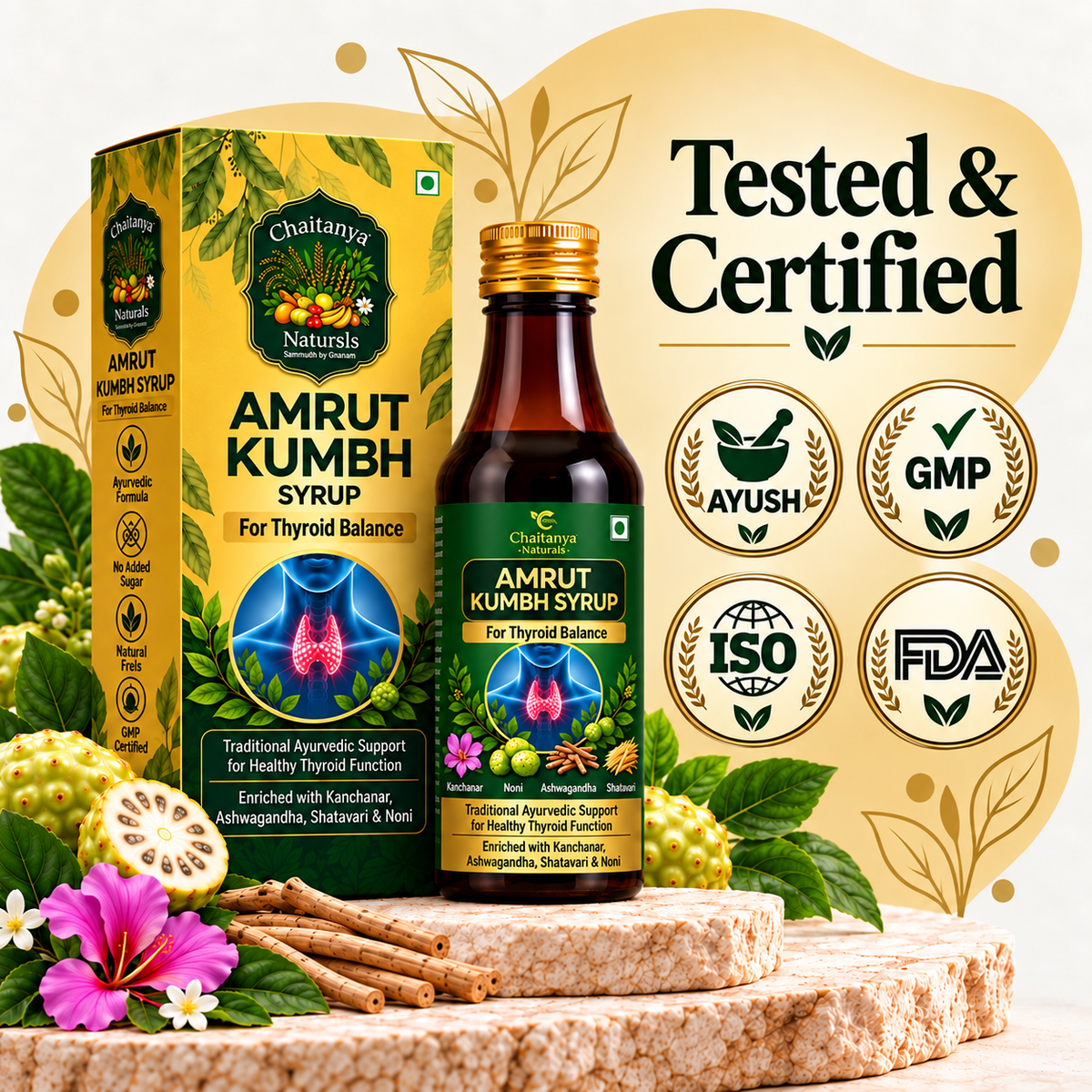 Nature's Thyroid Support - Amrutkumbh Syrup